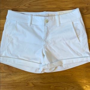 white american eagle shorts